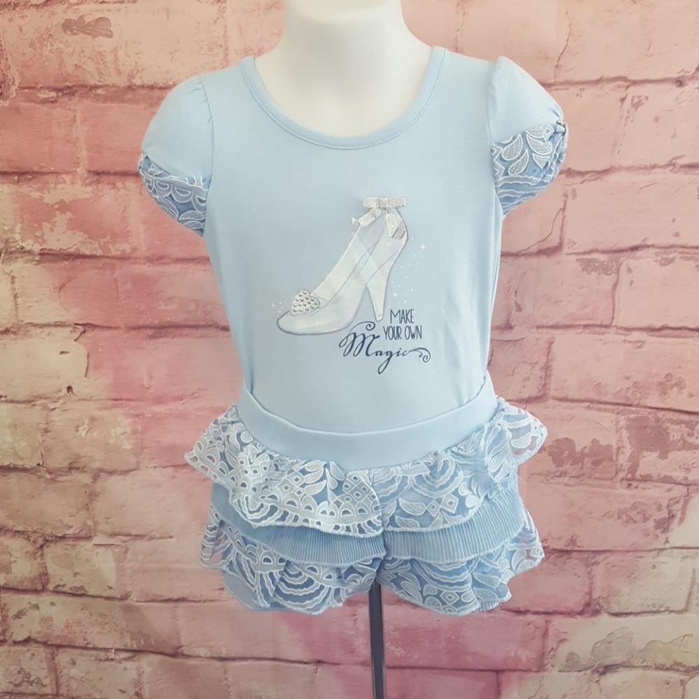 Disney Cinderella 2pc Shorts Set Size 3T